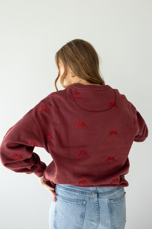 Minnesota Ritter Repeat Lantern Sleeve Crew